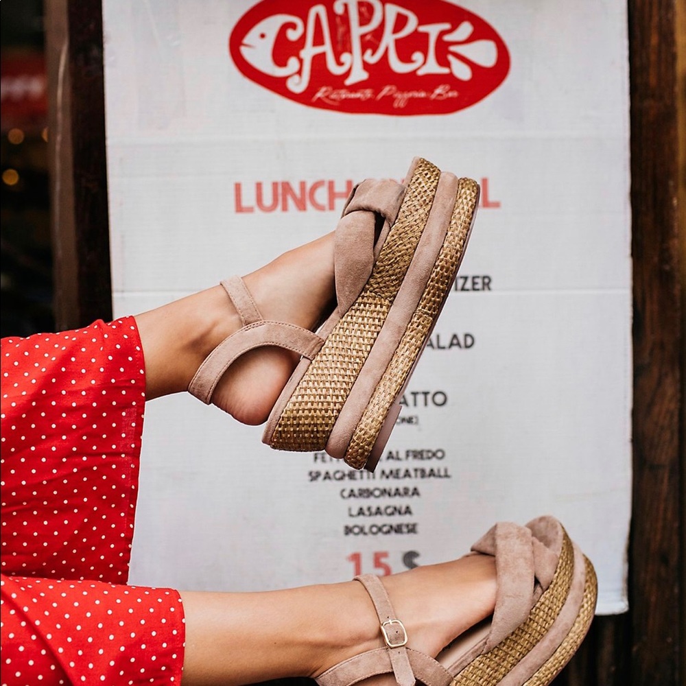 Free People ✖️ Farylrobin  vegan loom wedge